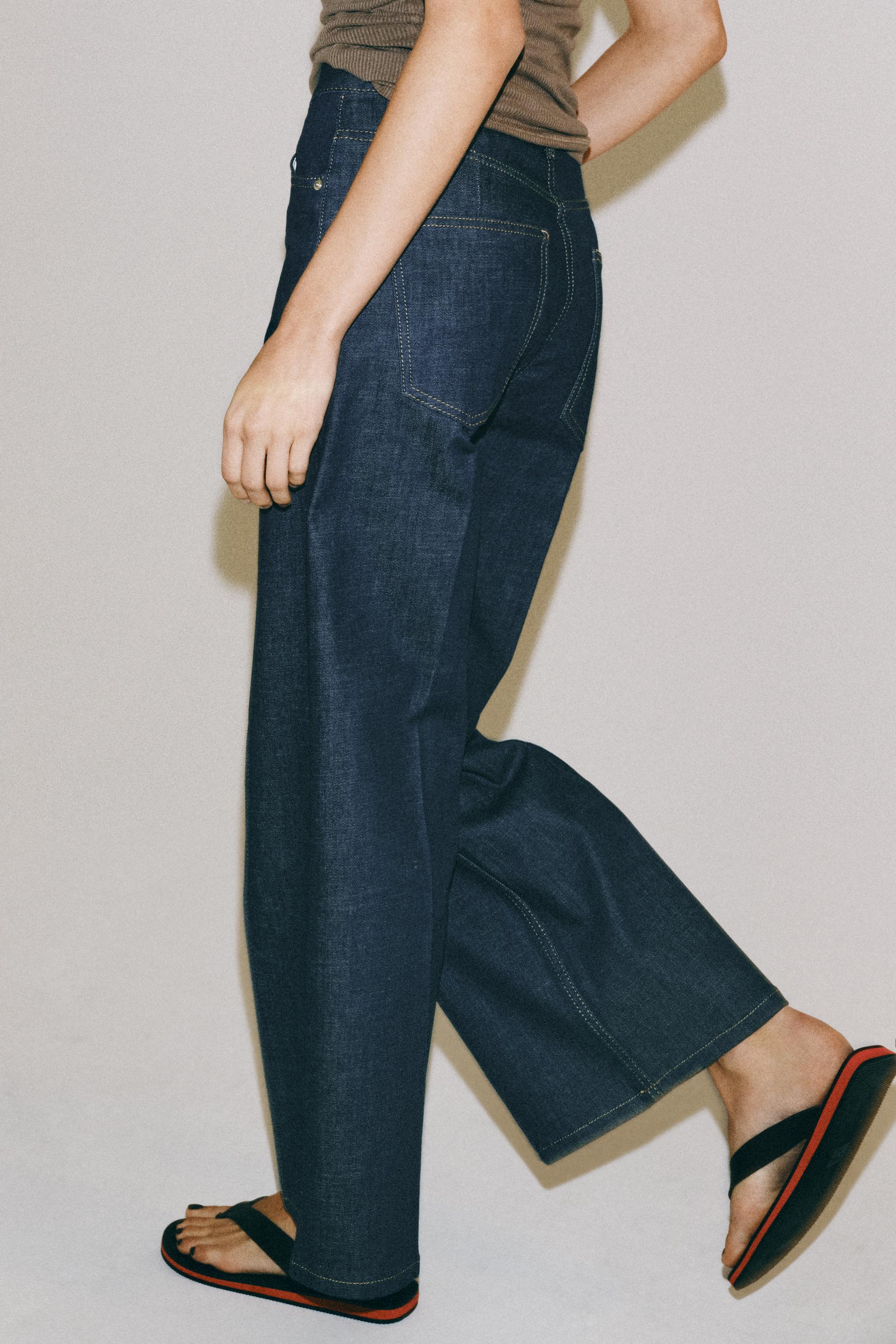 ZW COLLECTION WIDE LEG HIGH-RISE JEANS
